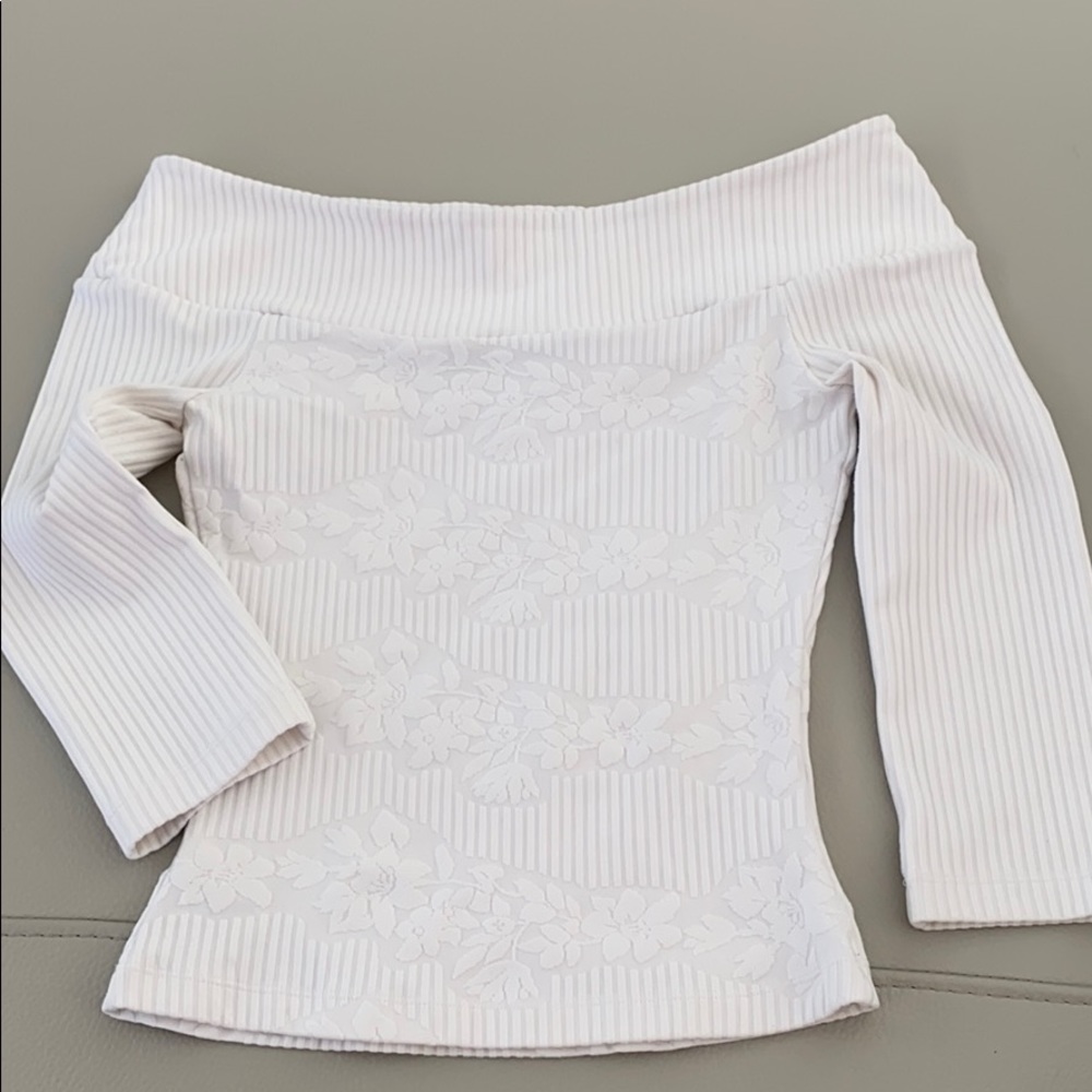 Elegant Off-Shoulder White Top